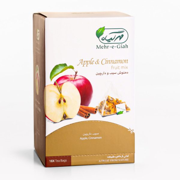خرید دمنوش میوه ای سیب و دارچین تی بگ