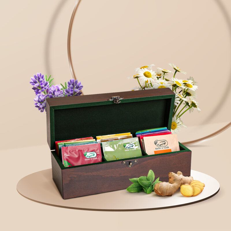 بسته چوبی دمنوش 30 عددی